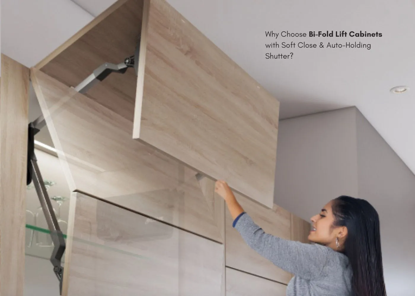 Why Choose Bi-Fold Lift Cabinets with Soft Close & Auto-Holding Shutter?
