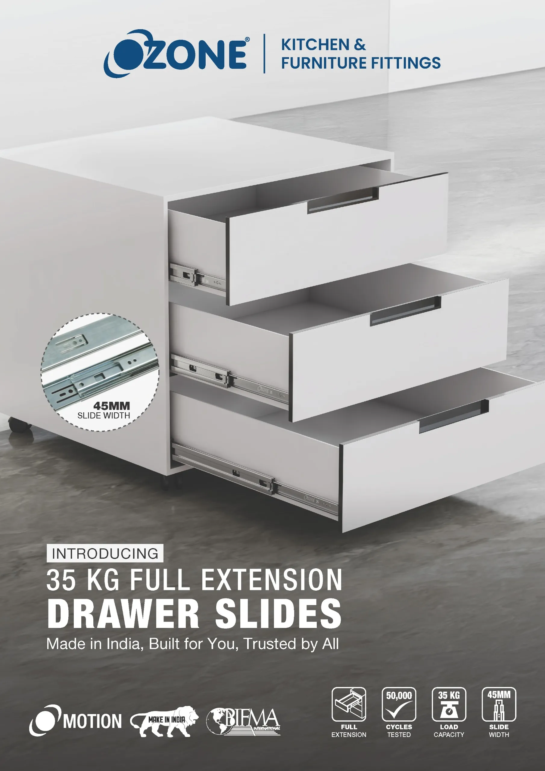 Factory Made Drawe Slide 35 Kg