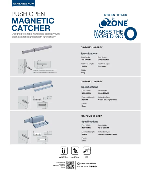 Push Open Magnetic Catcher