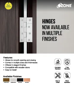 Hinges Now Available in New Finishes