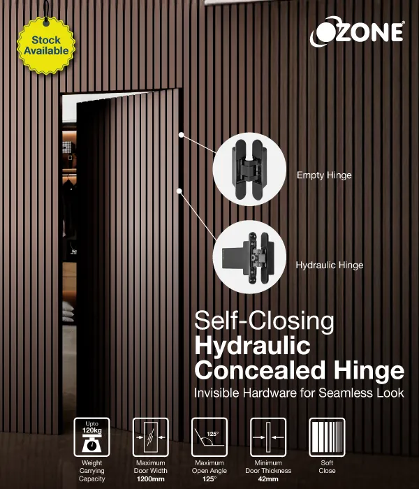 Self -Closing Hydraulic Concealed Hinge