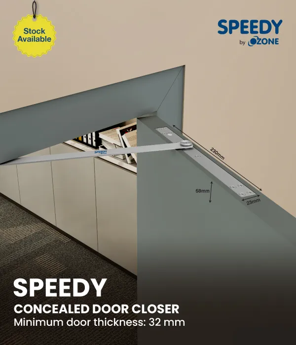 Speedy Concealed Door Closer-3000 STD Silver
