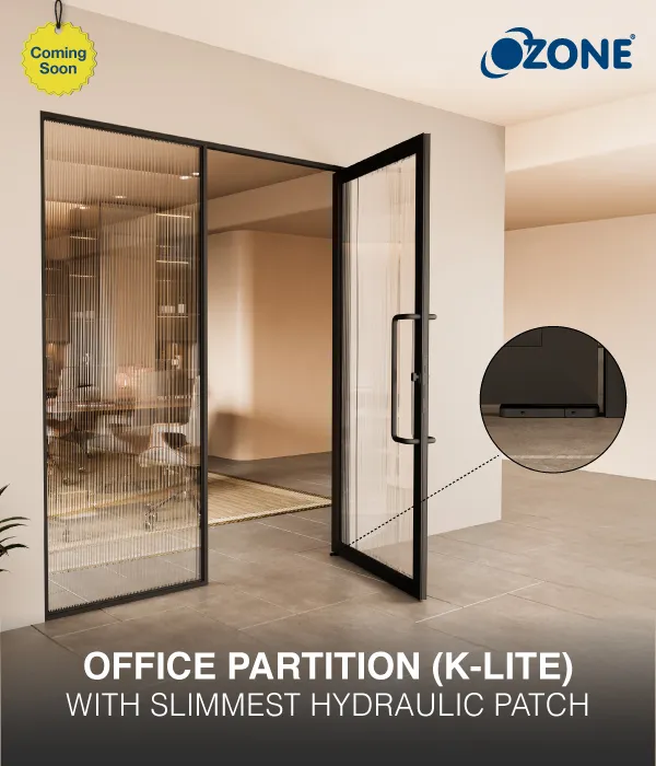Office Partition System K-Lite With Slimmest Hydraulic Patch