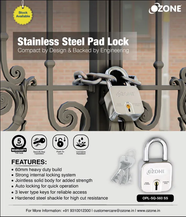 Stainless Steel Pad Lock