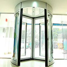 Revolving Glass Door System