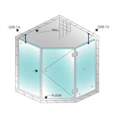 Wall to Glass Stabilizing Bars | Ozone