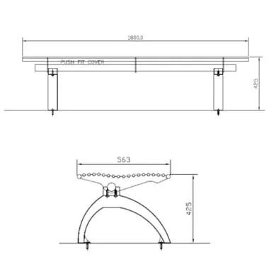 4 Seater Tubular Bench