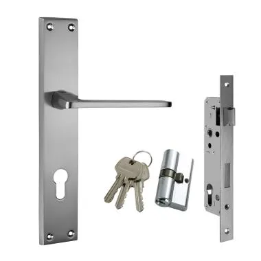 Handle on Plate Mortise Lock Set | Ozone