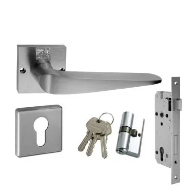 Handle on Rose Mortise Lock Set | Ozone