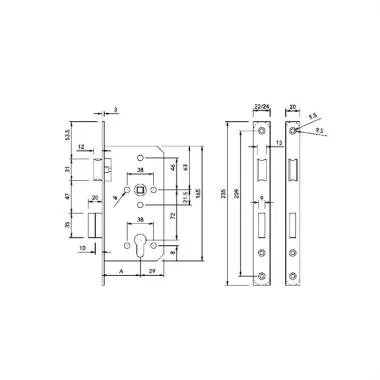 MORTISE LOCK BODY | Ozone