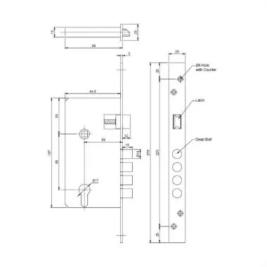 MORTISE LOCK BODY | Ozone