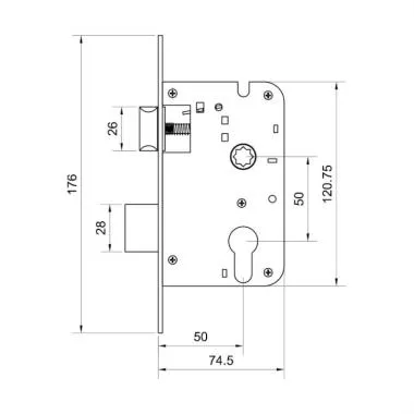 MORTISE LOCK BODY | Ozone