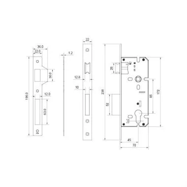 MORTISE LOCK BODIES | Ozone
