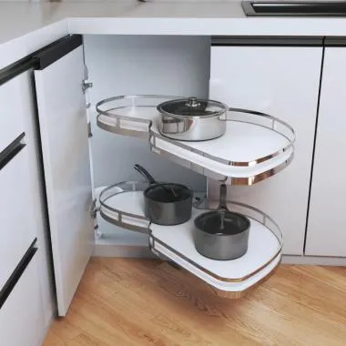 S Carousel with Smart Corner Space Optimization for Maximum Space | Size: 900 MM