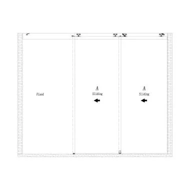 Three Panel Door Sliding Set , AN | Ozone