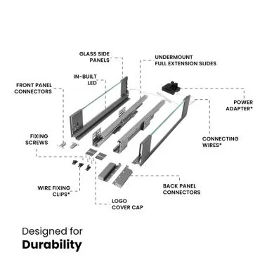 Slim Pro Ergotec Glass with LED