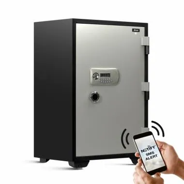 145 Litres Fire-resistant Safe Locker with Notify Module for Factories & Warehouses – Digital Lock, 1-Way Unlocking (Password), Size: 985H x 600W x 570D mm, Weight: 220 kg, 2-Year Warranty