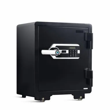 40 Litres Fire-resistant Safe Locker for Factories & Warehouses – Fingerprint Lock, 2-in-1 Unlocking (Fingerprint & Password), Size: 595H x 460W x 470D mm, Weight: 76 kg, 2-Year Warranty