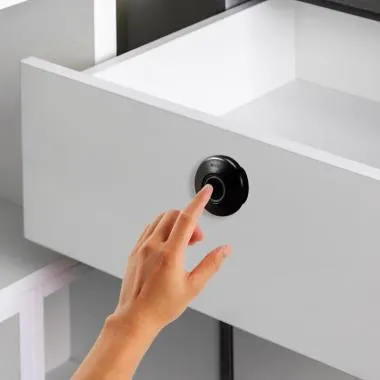 Furniture Lock with Fingerprint Access | Door Thickness: 12-25 mm
