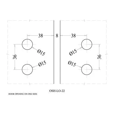 Glass To Glass Hinge , Chrome Polish | Ozone