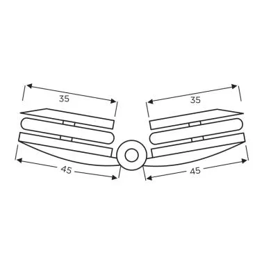 Glass To Glass Hinge , Chrome Polish | Ozone