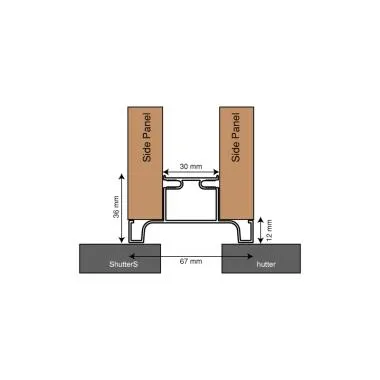 Vertical C Gola Profile with Handleless Design | Type: Handleless Gola Profile Vertical C Gola Profile with Handleless Design | Type: Handleless Gola Profile