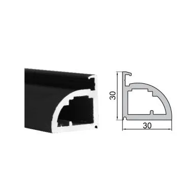 Curve Profile with Sturdy Aluminum Build | Type: Glass Door Profile | Components: Frame