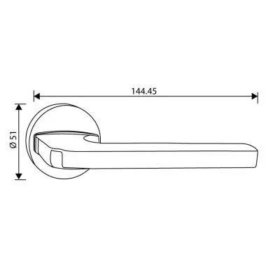 Handle with Round Rose 01 SN , - | Ozone