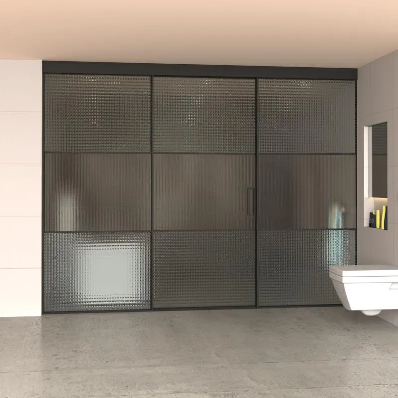 Slim Frame Sliding Shower System (2+1)