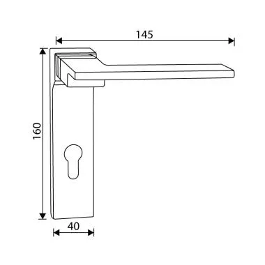 Handle on Plate - 6 inch CP , - | Ozone