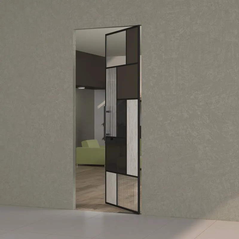 Frame Door System with Floor Spring