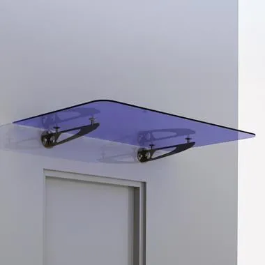 Trio Shaped Wall Mounted Canopy Fitting with Glass on Top