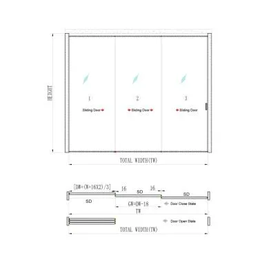 Movable (4516) Partition Walls with Both-Side Movement (0+3) | Ozone