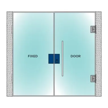 Glass Door Lock With Dead Bolt & Strike Box | Ozone