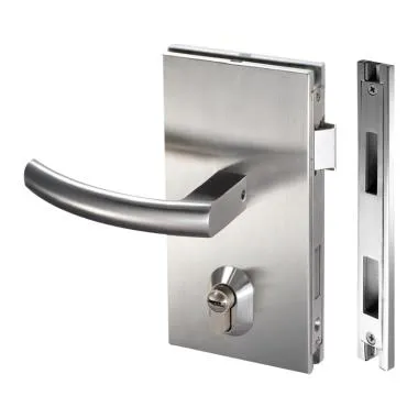 Glass Door Lock With Latch Bolt, Dead Bolt & Strike Plate , - , - | Ozone