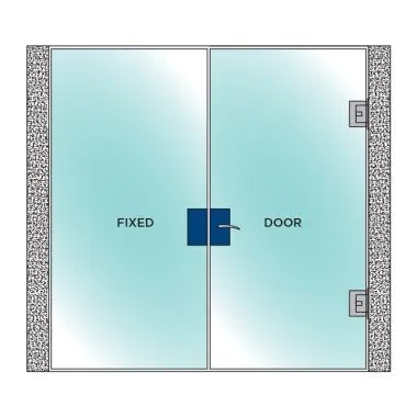 Glass Door Lock With Latch Bolt, Dead Bolt & Strike Box | Ozone