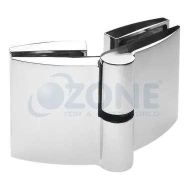 Glass To Glass Hinge , Chrome Polish | Ozone