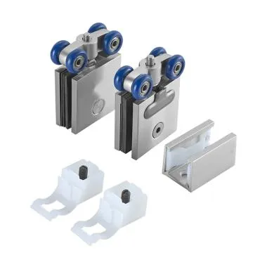 Sliding System Set W/O Track for Single Frameless Door of 60 kg | Ozone