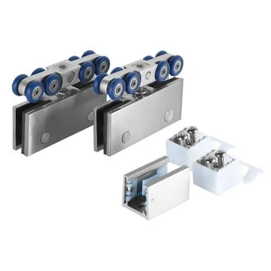 Sliding System Set W/O Track for Single Frameless Door of 100kg