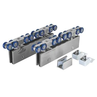 Sliding System Set W/O Track for Single Frameless Door of 150 Kg | Ozone