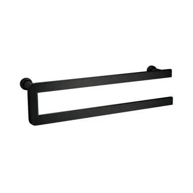 Flattened Towel Bar with Knob