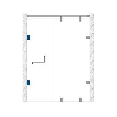 Wall to Glass Off-set Hinge | Ozone