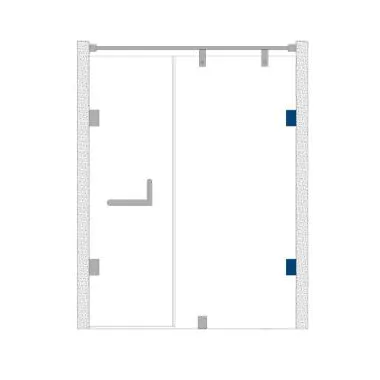 Wall-to-Glass Bracket (For Fixed Glass) | Ozone