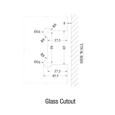 Wall-to-Glass Hinge | Ozone