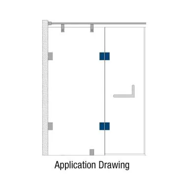 Glass-to-Glass Hinge 180° | Ozone