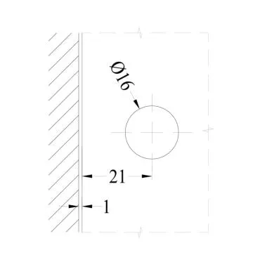 Wall to Glass Connector 90° | Ozone