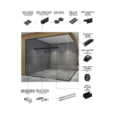 EAZY SL-22 SELF CLOSING SLIDING DOOR SYSTEM | Ozone