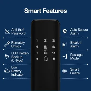 Smart Wi-Fi External Lock and Video Door Phone Combo, 6-Way Access | Ozone