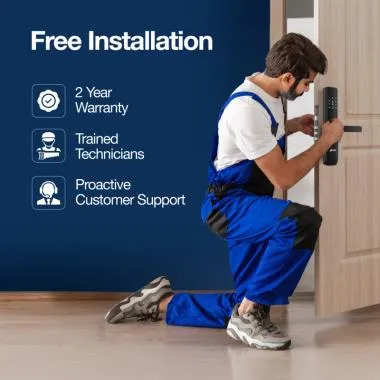 Smart Wi-Fi External Lock and Video Door Phone Combo, 6-Way Access | Ozone