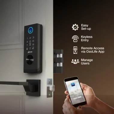 Vertibolt Lock for Wooden & Metal Doors, 4-Way Access | Ozone